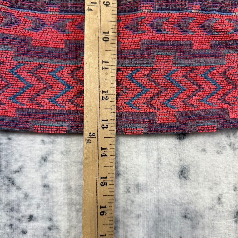 NEW Forever 21 Mini Skirt Womens XS Pink Geometric Tapestry Woven Boho Festival - Picture 5 of 7